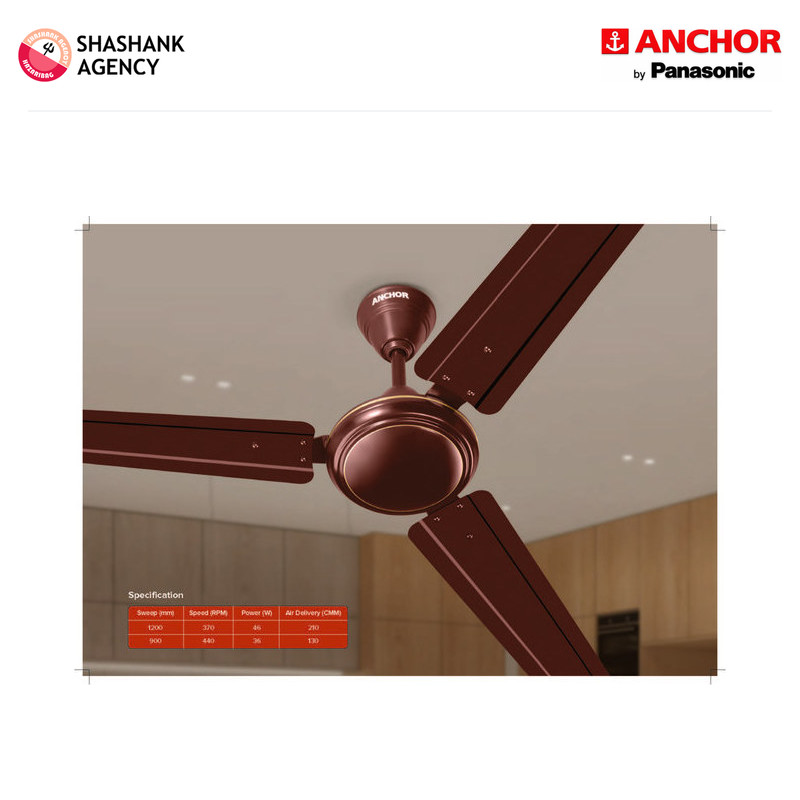 Anchor ANCHOR FAN - Ceiling Fan - Cooler Star 1s New - 1200mm - Brown product view 2