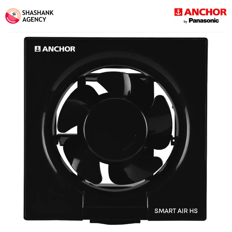 Anchor ANCHOR FAN - PVC Exhaust - Smart Air - 150mm - Black