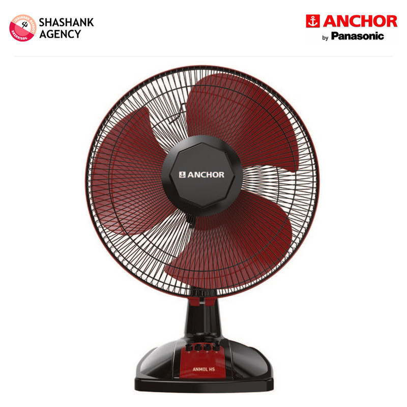 Anchor ANCHOR FAN - Table Fan - Anmol HS - 400mm - Red Black