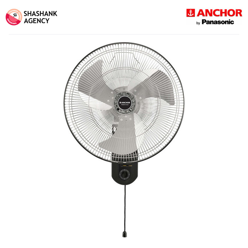 Anchor ANCHOR FAN - Wall Fan - 450mm - Pronto Plus - Black Chrome