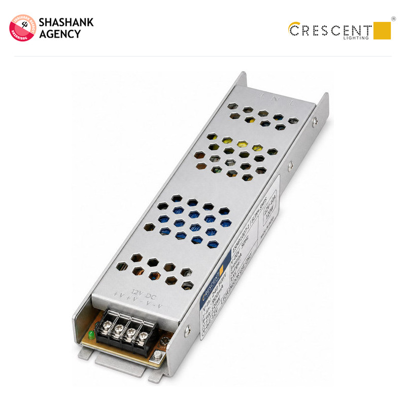 Crescent CRESCENT LED - Strip Light Driver - SMPS -Slim Plus - 12V - 5A