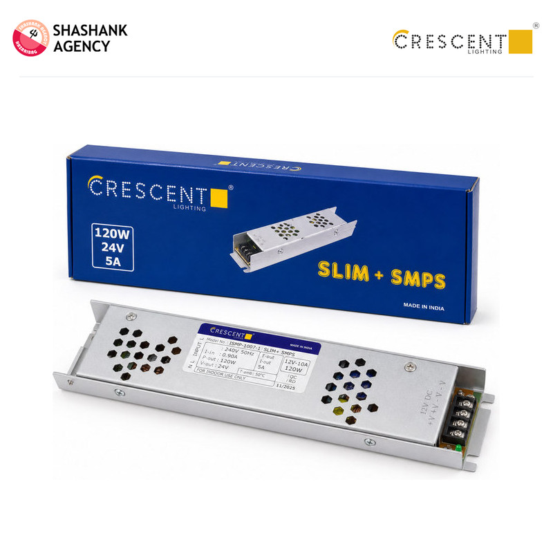 Crescent CRESCENT LED - Strip Light Driver - SMPS -Slim Plus - 12V - 5A product view 2