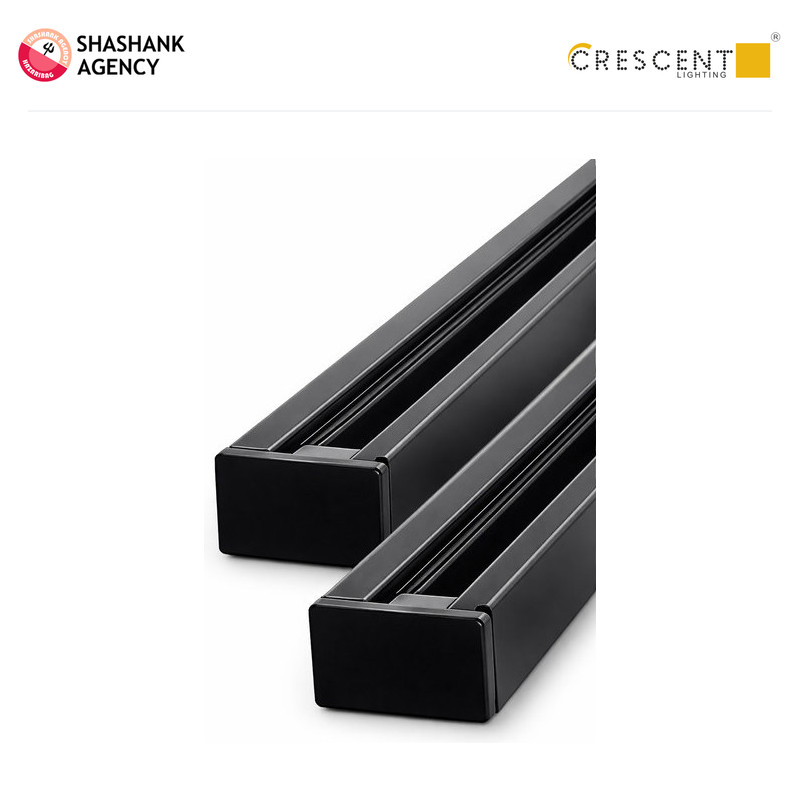 Crescent CRESCENT LED - Track Line - Metal - Black - 1 Meter