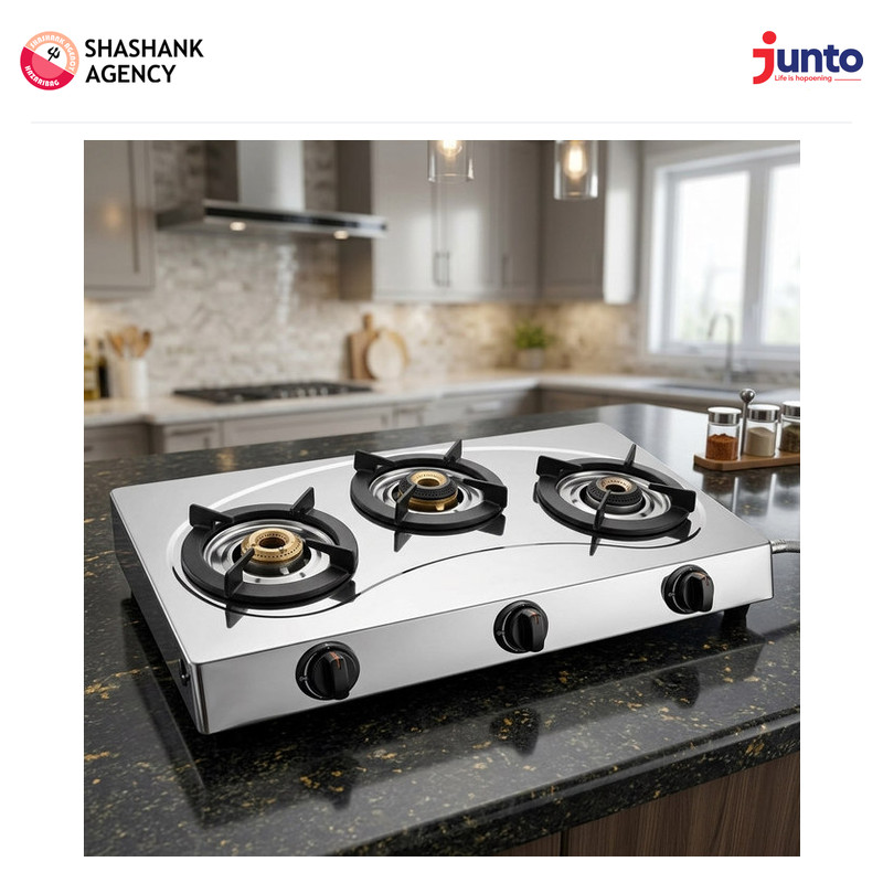 Junto Junto - Home Appliances - Gas Cooktop - SS - CSE0013 - 3B