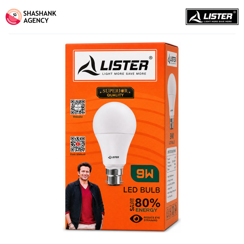 Lister LISTER LED - Spherical Bulb - 9w - 6500k