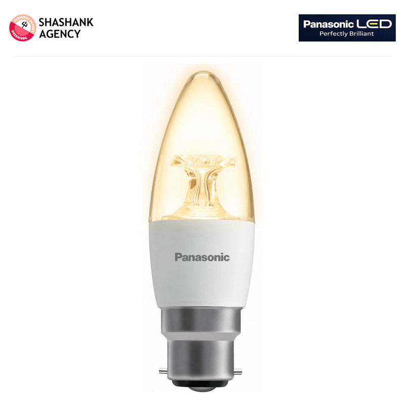 PANASONIC PANASONIC LED - Candle Lamp - Clear - B22 - 4w - 3000k