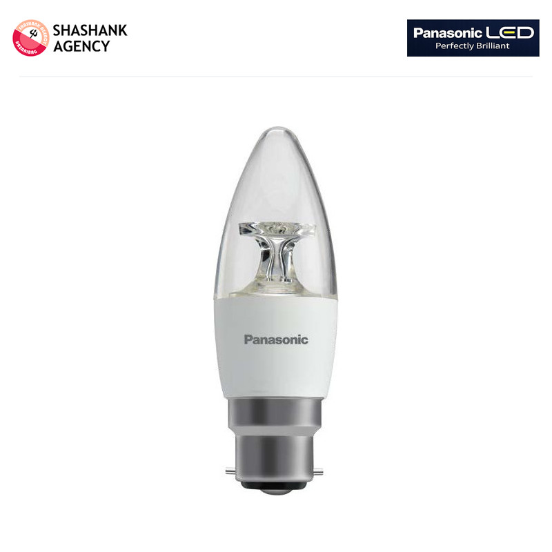 PANASONIC PANASONIC LED - Candle Lamp - Clear - B22 - 4W - 6500K