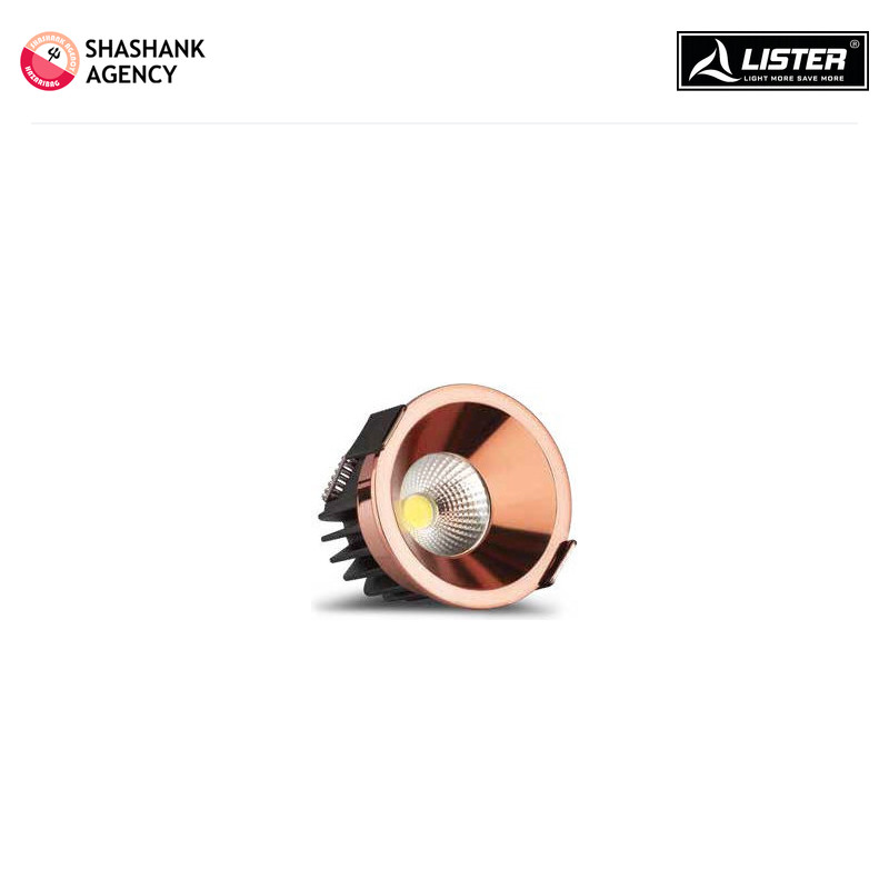 Lister PANASONIC LED - Down Light - COB Deep Recess - Rose Gold - 7W - 4000K