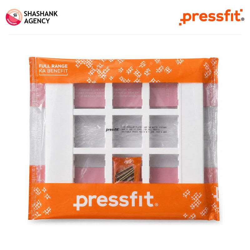 Pressfit PRESSFIT Accessory - Conversion Plate - LX - 18M - 10.5"x8.5" - Snow White product view 2
