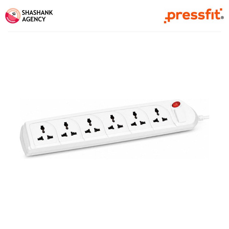 Pressfit PRESSFIT ACCESSORY - EXTENSION - POWER STRIP - NANO - 1+6 - 1.5m