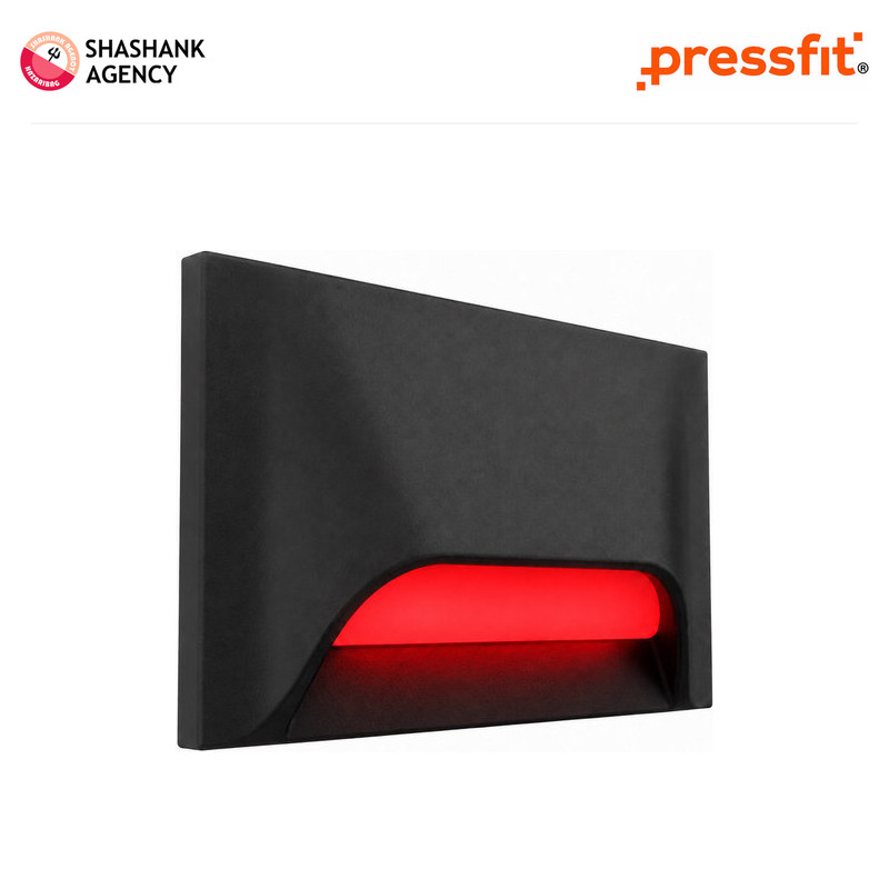 Pressfit PRESSFIT Accessory - Foot Light - Oscar (Black Body) - Red
