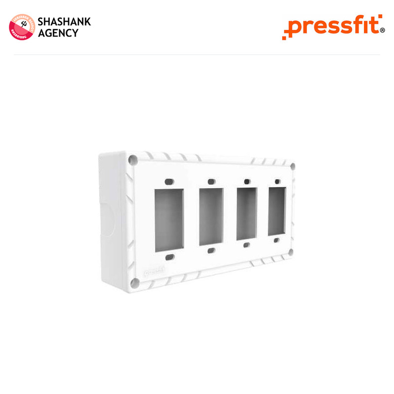 Pressfit PRESSFIT ACCESSORY - Gang Box - Nano - 4WAY - White