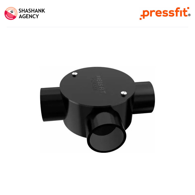 Pressfit PRESSFIT ACCESSORY - Junction Box - Galaxy - 25mm -3way - Black
