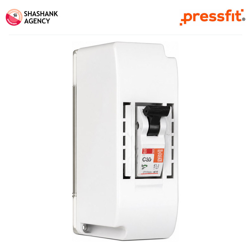 Pressfit PRESSFIT Accessory - MCB Box - 1/2 WAY - Press Teak - Metal
