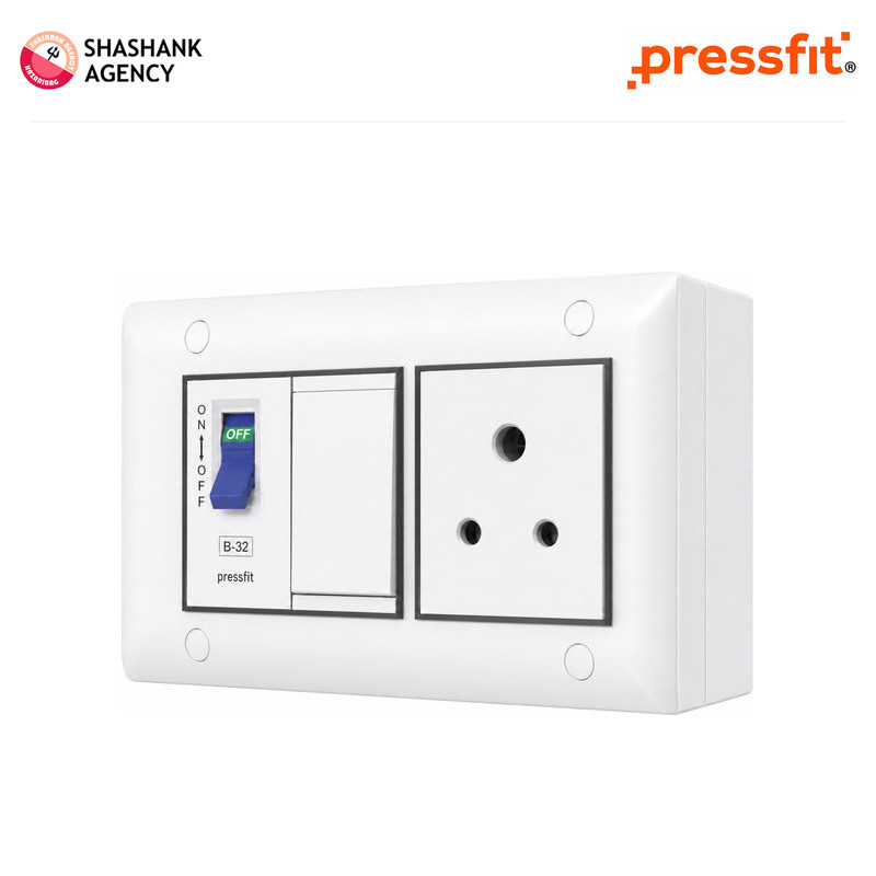 Pressfit PRESSFIT ACCESSORY - Modular Gang Box - Tejas - 4M - White