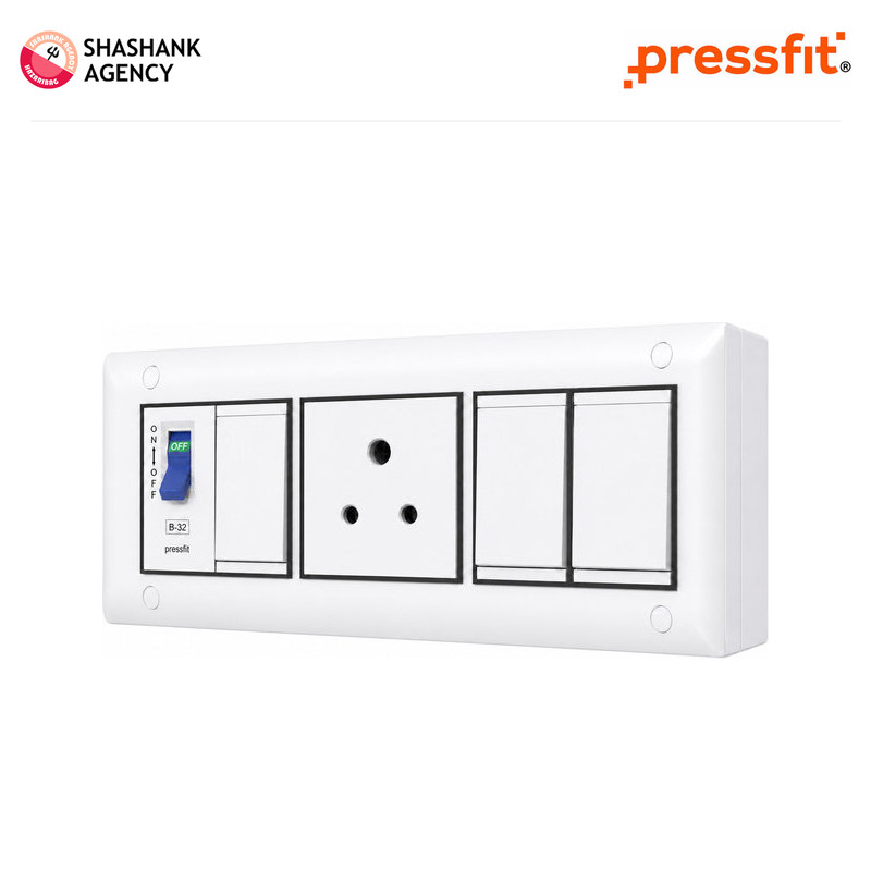 Pressfit PRESSFIT ACCESSORY - Modular Gang Box - Tejas - 6M - White