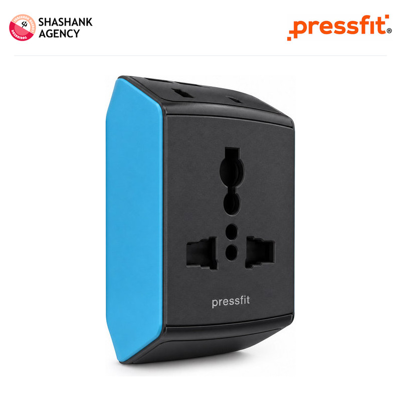 Pressfit PRESSFIT ACCESSORY - MULTIPLUG - CHORUS 3P - 6A - BLACK