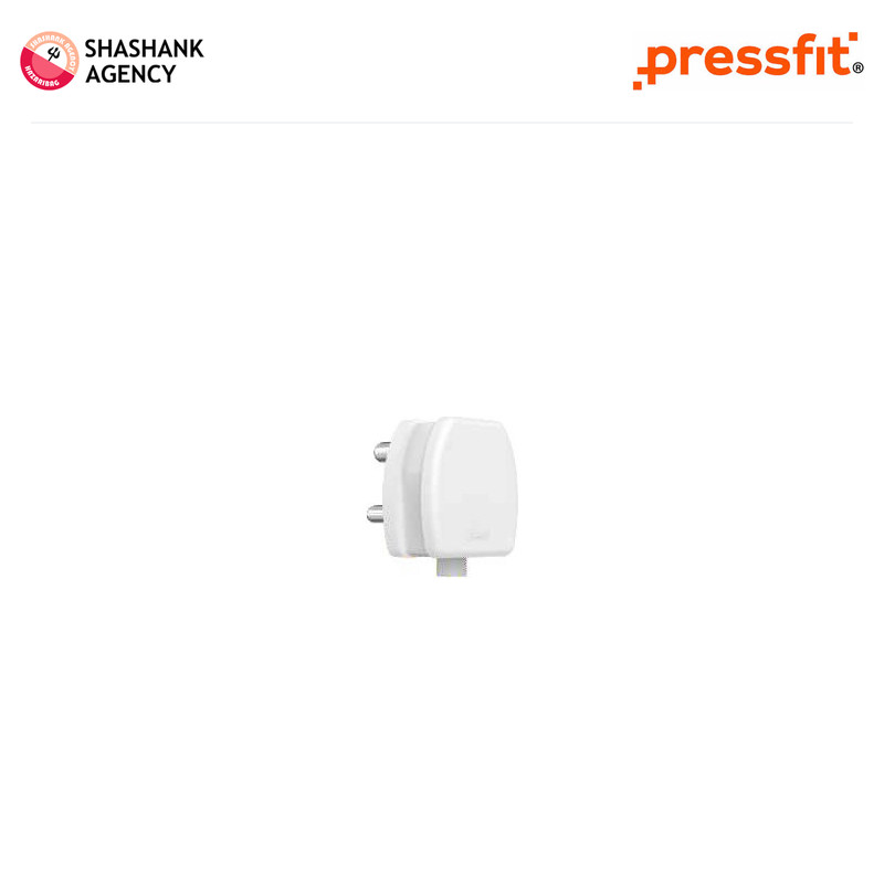 Brand not specified PRESSFIT ASSESSORY 3 PIN PLUG TOP - GOLD - 16A