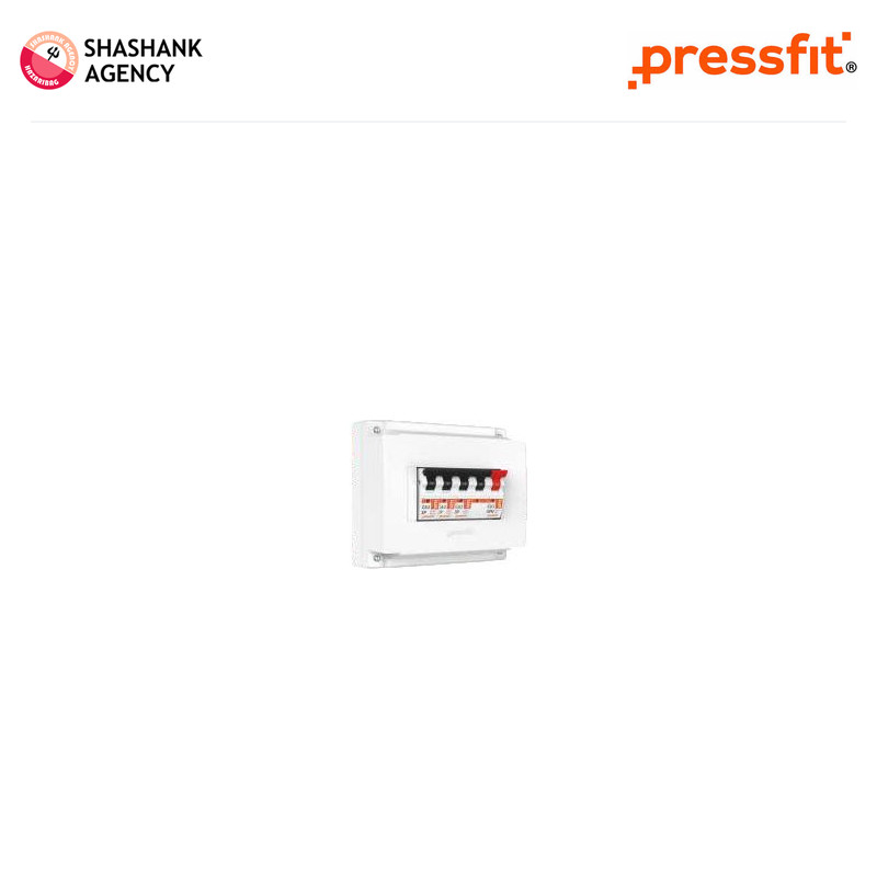 Brand not specified PRESSFIT ASSESSORY - MCB BOX - 5/6 WAY - Press Teak - Plastic