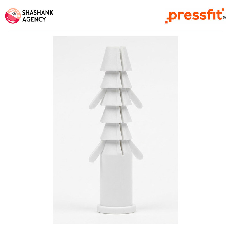 Pressfit PRESSFIT ASSESSORY - WALL PLUG - #10 - 38mm - Square