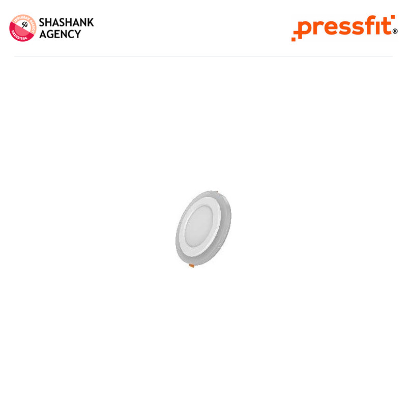 Pressfit PRESSFIT LED - Duplex Panel - Round - 6w -(PGB+CDL)