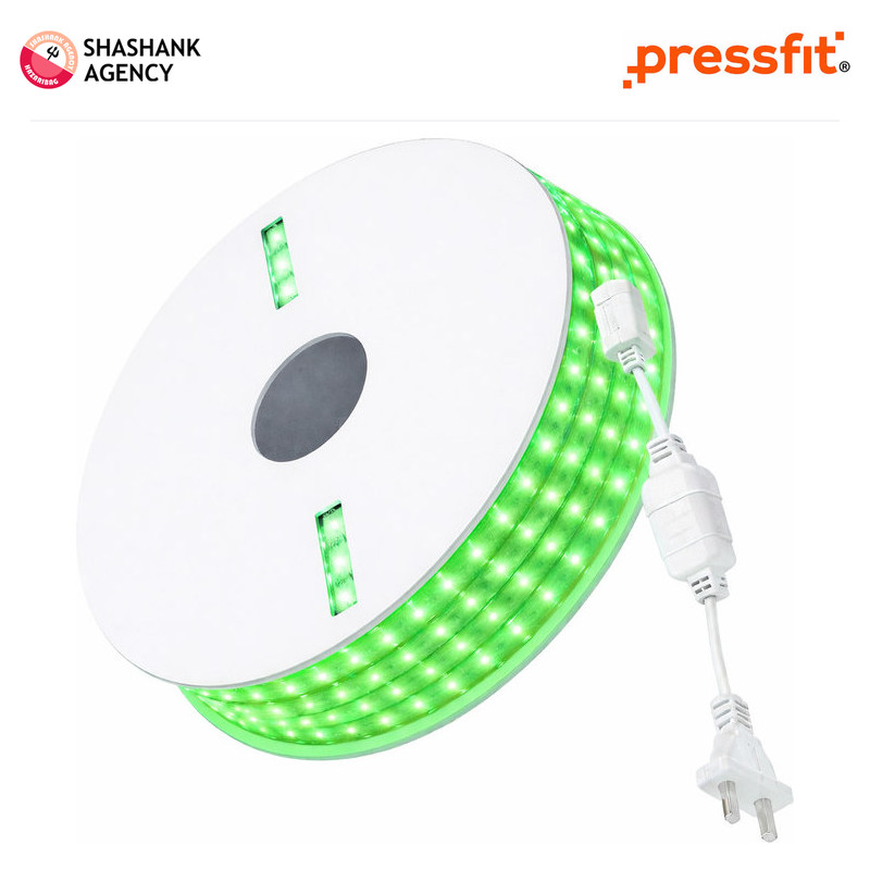 Pressfit PRESSFIT LED - Rope Light - DAZZLE - 144LED - GREEN - 45M