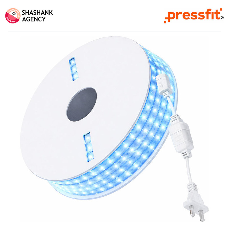 Pressfit PRESSFIT LED - Rope Light - DAZZLE - 144LED - ICY BLUE - 45M