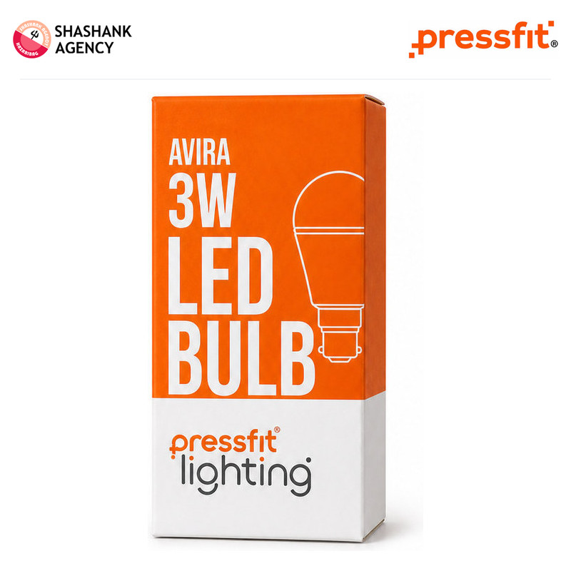 Pressfit PRESSFIT LED - Spherical Bulb - Avira - 3W (6500K CDL)