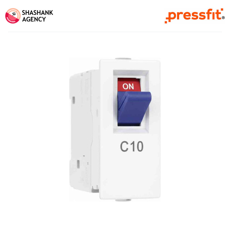 Pressfit PRESSFIT Switches - Mini MCB - ONE ISI - 10A SP - White