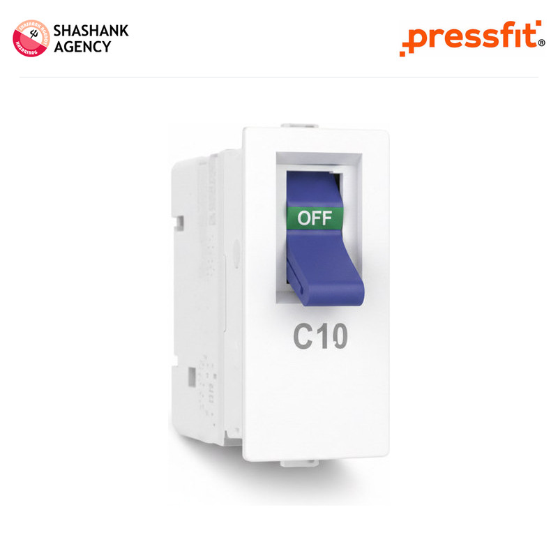 Pressfit PRESSFIT Switches - Mini MCB - ONE ISI - 32A SP - White