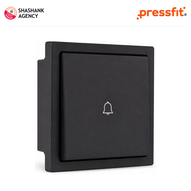 Pressfit PRESSFIT Switches - Modular Bell Push - XUV - Black