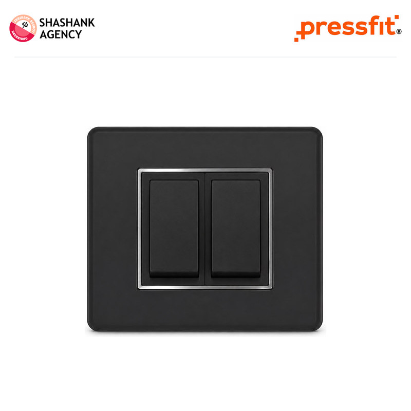 Pressfit PRESSFIT Switches - Modular Plates - Candy - 2M - Silver Border - Pitch Black