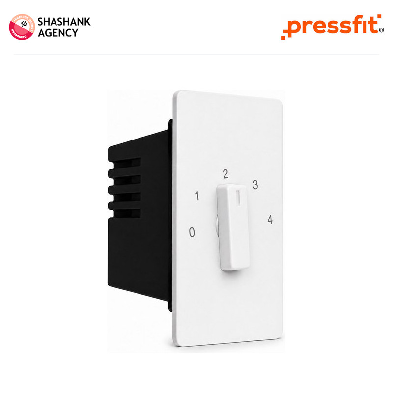 Pressfit PRESSFIT Switches - Modular Regulator - 1M - R9 - 4 Step - White