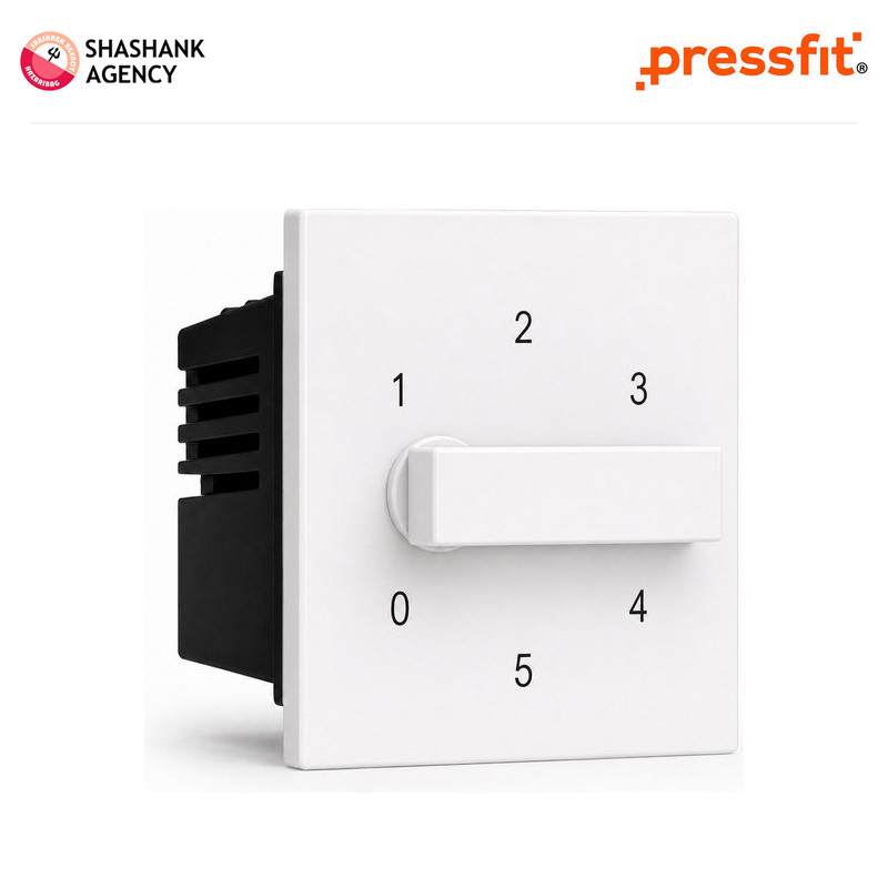 Brand not specified PRESSFIT Switches - Modular Regulator - 2M - R9 - 5 Step - White