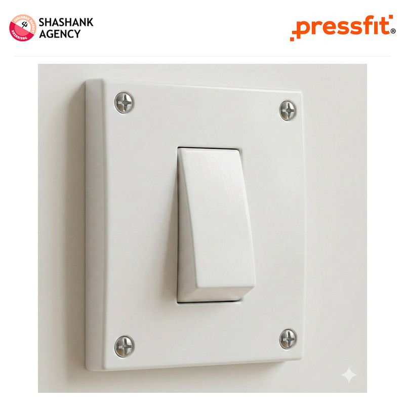 Pressfit PRESSFIT Switches - Non Modular - Switch - 16A - Glory - 1Way