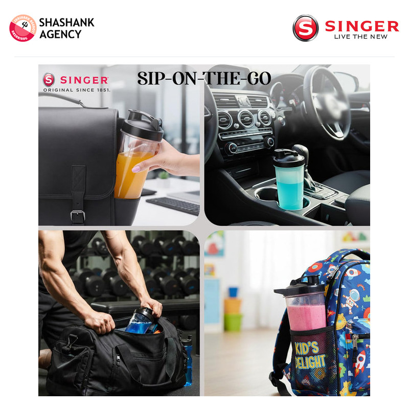 SINGER Singer - Home Appliance - Mixer Grinder - Nutricool Blender - 500w product view 5