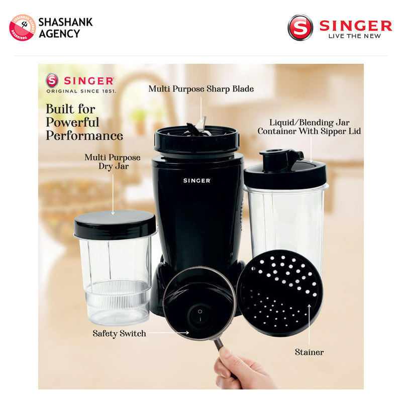 SINGER Singer - Home Appliance - Mixer Grinder - Nutricool Blender - 500w product view 6