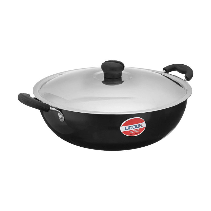 Brand not specified UCOOK Cookware - Hard Anodised - Deep Kadhai - 4L